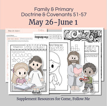 Load image into Gallery viewer, Lesson helps for LDS primary teachers for Come Follow Me 2025 Family scripture study, come follow me for families, FHE lesson outline, primary lesson outline, primary coloring pages, nursery coloring pages, primary activities, activity pages, scripture games, lesson ideas for come follow me, primary children lesson plan, family home evening
May 26- June 1, Lesson Helps for Home, Church | Primary Come, Follow Me 2025 | D&C 51-57 "A Faithful, Just Steward"
