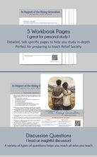Load image into Gallery viewer, Relief Society and Elders Quorom study guide and lesson plan for the talk In Support of the Rising Generation - Brother Michael T. Nelson - April 2024 General Conference RS Lesson Plan, Discussion Questions, Slides