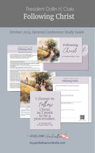 Load image into Gallery viewer, Relief Society Lesson Plan and outline for Following Christ- President Dallin H. Oaks- October 2024 General Conference Relief Society Lesson Outline, RS Lesson Helps for RS Teachers, Lesson plan for Elders Quorum teachers