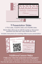 Load image into Gallery viewer, April 2023 RS Lesson Handouts - Safely Gathered Home by Elder Quentin L. Cook Relief Society Lesson Plan