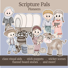 Load image into Gallery viewer, pioneer clipat for LDS children, Come Follow Me, LDS families, teaching in the home, LDS Church History artwork for primary teachers