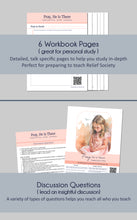 Load image into Gallery viewer, RS study guide and lesson outline, lesson plan and Relief Society Lesson handouts for April 2024 General Conference - Pray He Is There by President Susan H Porter