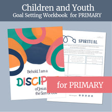 Load image into Gallery viewer, Children and Youth workbook for LDS primary children, actrivity days workbook I am a disciple of Jesus Christ 2024