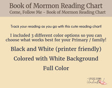 Load image into Gallery viewer, Book of Mormon Reading Chart
