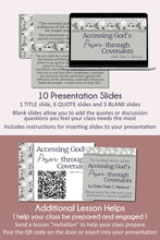 Load image into Gallery viewer, April 2023 General Conference RS lesson outline - "Accessing God's Power through Covenants " by Dale G. Renlund