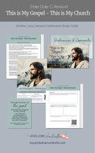Load image into Gallery viewer, RS Lesson planElder Dale G. Renlund -"This Is My Gospel" - "This Is My Church" - October 2024 General Conference, Relief Society Lesson Outline, Handouts for RS lesson, Elders Quorum lesson,