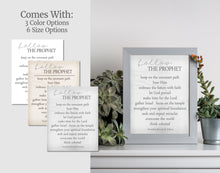 Load image into Gallery viewer, Follow the Prophet Printable Poster