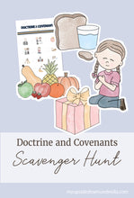 Load image into Gallery viewer, Doctrine and Covenants Activity days game, come follow me game for LDS primary children