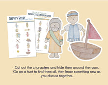 Load image into Gallery viewer, Book of Mormon Scavenger Hunt Game for LDS families, Come Follow Me, FHE lesson for Family Home Evening, 2024