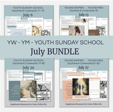Load image into Gallery viewer, youth lesson plan for young women, young men, aaronic priesthood lesson outline, YW lesson, YM lesson, Young Women Lesson outline, young women lesson plan, lesson helps for young women leaders, teaching young women lesson, lesson helps for LDS youth, Lesson handout, coloring page, scriptures, family home evening for teens,, JULY 2025 Come Follow Me