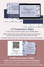 Load image into Gallery viewer, Hosanna to the Most High God - Ronald A Rasband - April 2023 General Conference Study Kit