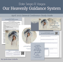 Load image into Gallery viewer, General Conference study guide for
Elder Sergio R. Vargas- Our Heavenly Guidance System- April 2025
General Conference, relief society lesson helps for LDS women, RS lesson ideas, lesson handouts, study worksheets and workbook, lesson outline, lesson plan, Relief Society General Conference lesson, Elder’s Quorum lesson, artwork