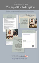 Load image into Gallery viewer, RS lesson outline for the talk by sister kristin m yee the joy of our redemption october 2024 general conference