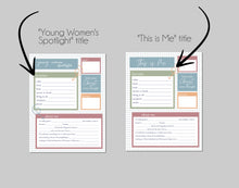 Load image into Gallery viewer, YW 2025 Young Women's Spotlight - "Look unto Me in Every Thought"