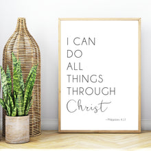 Load image into Gallery viewer, farmhouse printable for YW 2023 youth theme - philippans 4:13 - I can do all things Through Christ