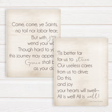 Load image into Gallery viewer, come come ye saints pioneer day printable