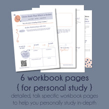 Load image into Gallery viewer, General Conference talk study guide from April 2022"Christ Heals That Which Is Broken" by Amy A. Wrigh