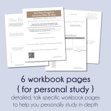 Load image into Gallery viewer, Relief Society Lesson Helps for And They Sought to See Jesus Who He Was - James W. McConkie III - October 2022 General Conference
