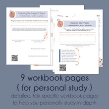 Load image into Gallery viewer, general conference study workbook - april 2022 President Nelson "Preaching the Gospel of Peace" and "Now is the Time"