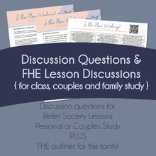 Load image into Gallery viewer, General Conference Study guide - RS lesson helps for "Is the Plan Working?" by Adrián Ochoa