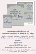 Load image into Gallery viewer, April 2023 General Conference printable quotes - RUssell M. Nelson - Peacemakers Needed