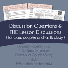 Load image into Gallery viewer, Study kit for general conference Relief Society Lesson helps and FHE lesson from general conference april 2022 "Covenants with God" by Jean B. Bingham
