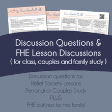 Load image into Gallery viewer, Relief Society Lesson Helps, FHE Lesson - April 2022 General Conference Our Heartfelt All - Dieter F. Uchtdorf