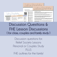 Load image into Gallery viewer, October 2022 General Conference discussion questions and lesson ideas for Relief society "Lasting Discipleship" by Steven J. Lund
