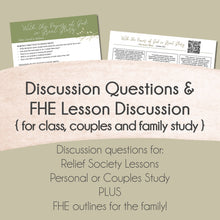 Load image into Gallery viewer, with the power of god in great glory discussion questions for october 2021 general conference study relief soceity lesson