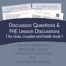 Load image into Gallery viewer, April 2022 General Conference Lesson For God So Loved Us" by Michael T. Ringwood RS lesson helps