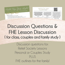 Load image into Gallery viewer, Relief Society Lesson Study Helps - Hold Up Your Light Marcus B. Nash