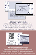 Load image into Gallery viewer, Remember What Matters Most - M. Russell Ballard - April 2023 General Conference Study Kit