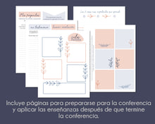 Load image into Gallery viewer, Diario de la conferencia General | Cuaderno y guía de estudio de la conferencia general | General Conference Journal Spanish Version