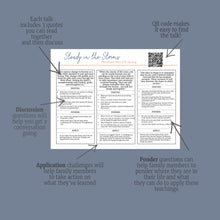 Load image into Gallery viewer, April 2022 General Conference FHE Discussion Squares