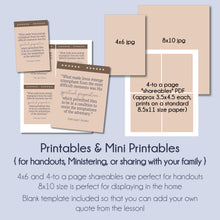 Load image into Gallery viewer, Building a Life Resistant to the Adversary - Jorge F. Zeballos - October 2022 General Conference Study Kit