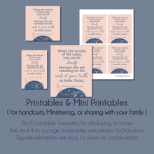 Load image into Gallery viewer, General Conference Quotes April 2022 Steady in the Storms" by President Henry B. Eyring.