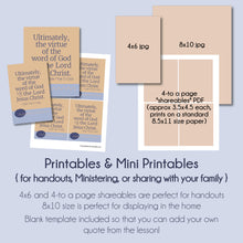 Load image into Gallery viewer, The Virtue of the Word - Elder Mark D. Eddy - October 2022 General Conference Study Kit