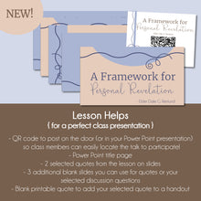 Load image into Gallery viewer, A Framework for Personal Revelation - Elder Dale G. Renlund - October 2022 General Conference Study Kit