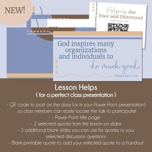 Load image into Gallery viewer, Helping the Poor and Distressed - President Dallin H. Oaks - October 2022 General Conference Study Kit