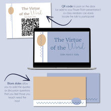 Load image into Gallery viewer, The Virtue of the Word - Elder Mark D. Eddy - October 2022 General Conference Study Kit