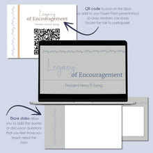 Load image into Gallery viewer, Legacy of Encouragement - Henry B. Eyring - General Conference Study Kit