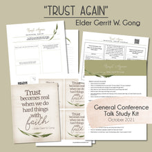 Load image into Gallery viewer, trust again elder gong study guide for general conference