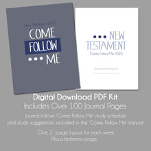 Load image into Gallery viewer, Come Follow Me 2023 | New Testament Journal | Basic Blue & Gray