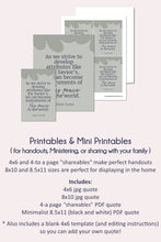 Load image into Gallery viewer, April 2023 General Conference quote printables for ulisses soares - followers of the prince of peace - RS lesson ideas