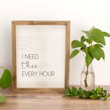 Load image into Gallery viewer, i need thee every hour, farmhouse home decor for LDS homes LDS hymn printable