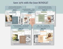 Load image into Gallery viewer, June BuNDLE Lesson Helps for Home and Church | Youth Come, Follow Me 2025 | 5 Weeks of Lesson Helps for LDS Youth - YW YM - Bundle Savings!
