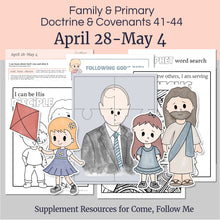 Load image into Gallery viewer, April 28-May 4 Lesson Helps for Home, Church | Primary Come, Follow Me 2025 | D&amp;C 41-44 &quot;My Law to Govern My Church&quot;
