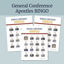 Load image into Gallery viewer, General Conference activities, conference journal, Conference fun for primary kids, General Conference for families, printable games and activities, LDS, coloring page, president oaks, adult coloring pages, activities for youth, Young Women, Games, printables, April 2026 LDS General Conference Fun Kit | Coloring and Activity Pages for LDS Families, LDS Conference Games, Conference Book Kids, Youth, General Conference Fun Pages, General Conference BINGO game, Apostles Bingo
