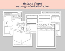 Load image into Gallery viewer, August 11-17, Lesson Helps for Home, Church | Primary Come Follow Me 2025 | D&amp;C 88 &quot;Establish.. A House of God&quot; | Games, Coloring Activities
