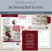 Load image into Gallery viewer, General Conference study guide for 
By Elder Ronald M. Barcellos- The Lord Looketh on the Heart- October 2025 
General Conference, relief society lesson helps for LDS women, RS lesson ideas, lesson handouts, study worksheets and workbook, lesson outline, lesson plan, Relief Society General Conference lesson, Elder’s Quorum lesson, artwork, lesson slides, slideshow, powerpoint presentation, myupsidedownumbrella

